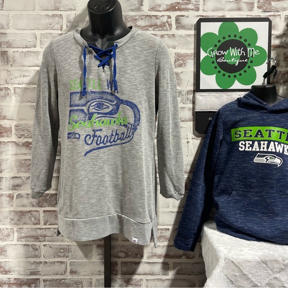 Majestic Seattle Seahawks Gray Shirt Womens small - Picture 1 of 5